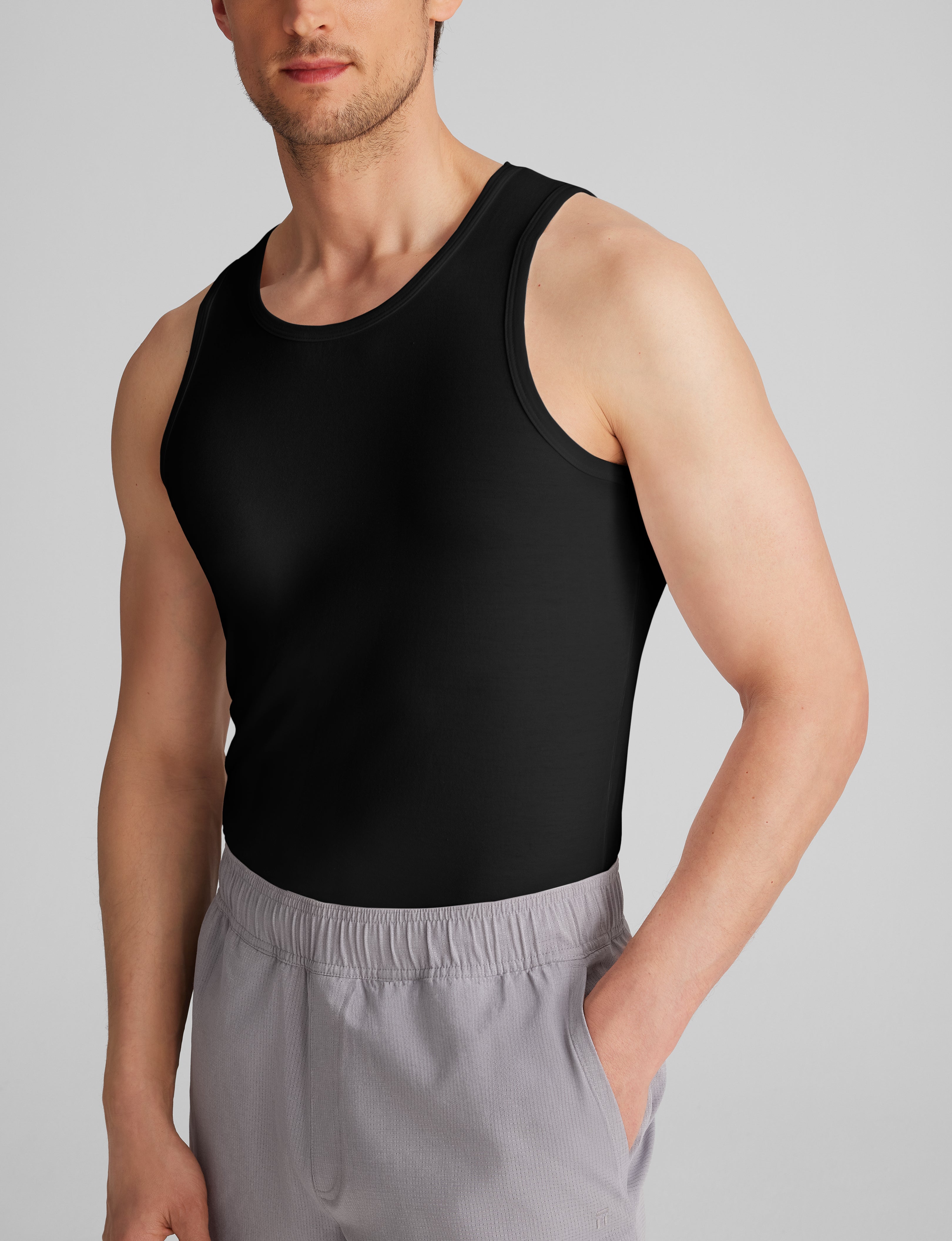 Cool Cotton Tank Stay-Tucked Undershirt (3-Pack) - Image 6