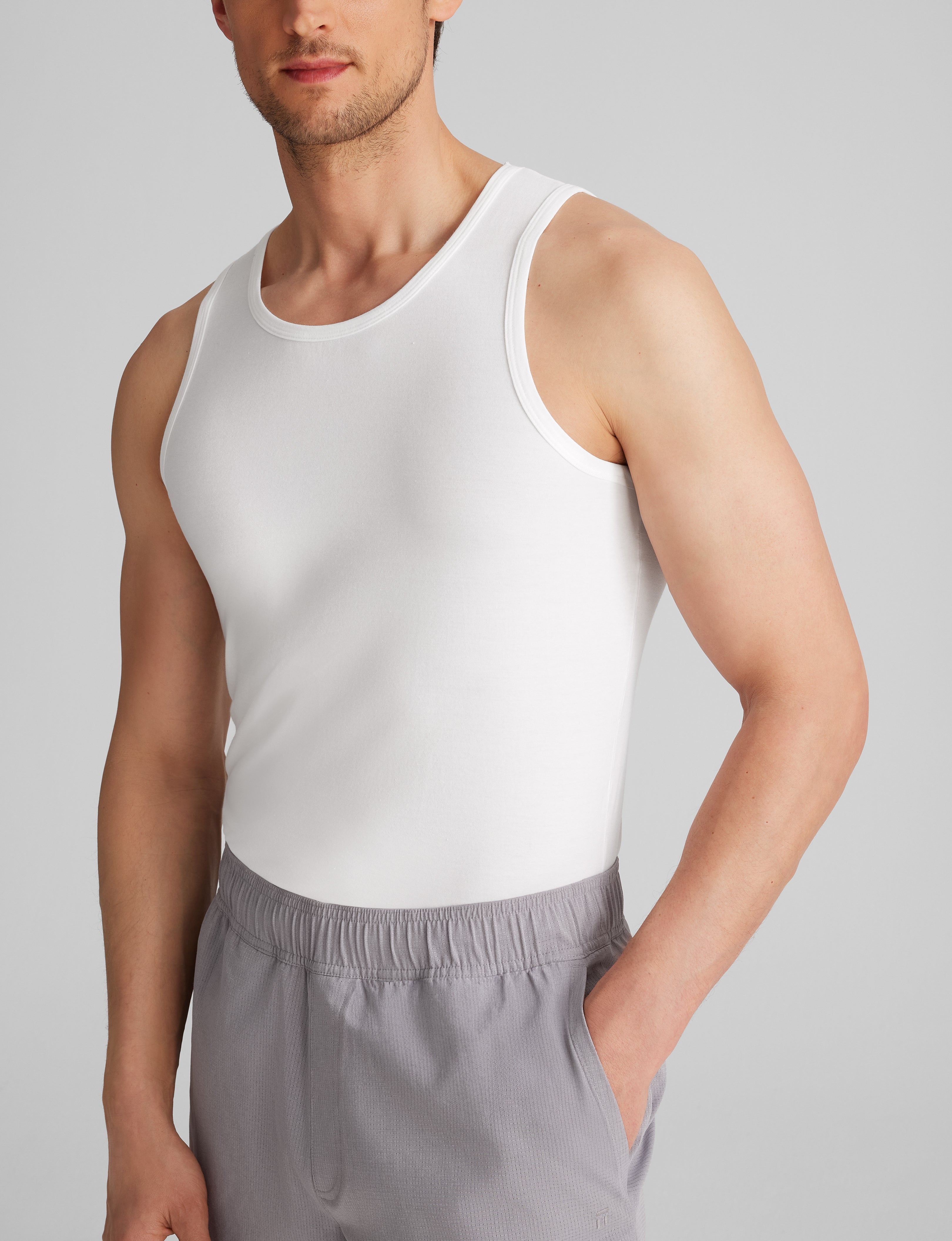 Cool Cotton Tank Stay-Tucked Undershirt (3-Pack) - Image 10