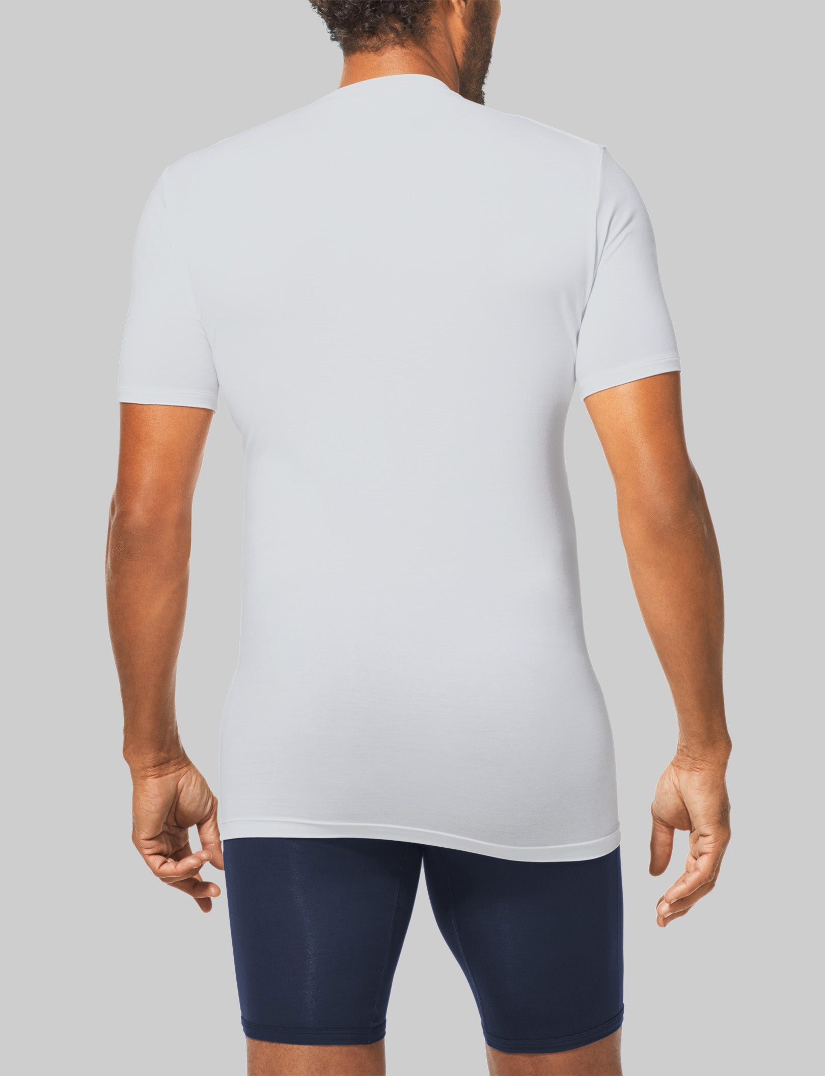 Cool Cotton High V-Neck Stay-Tucked Undershirt - Image 2