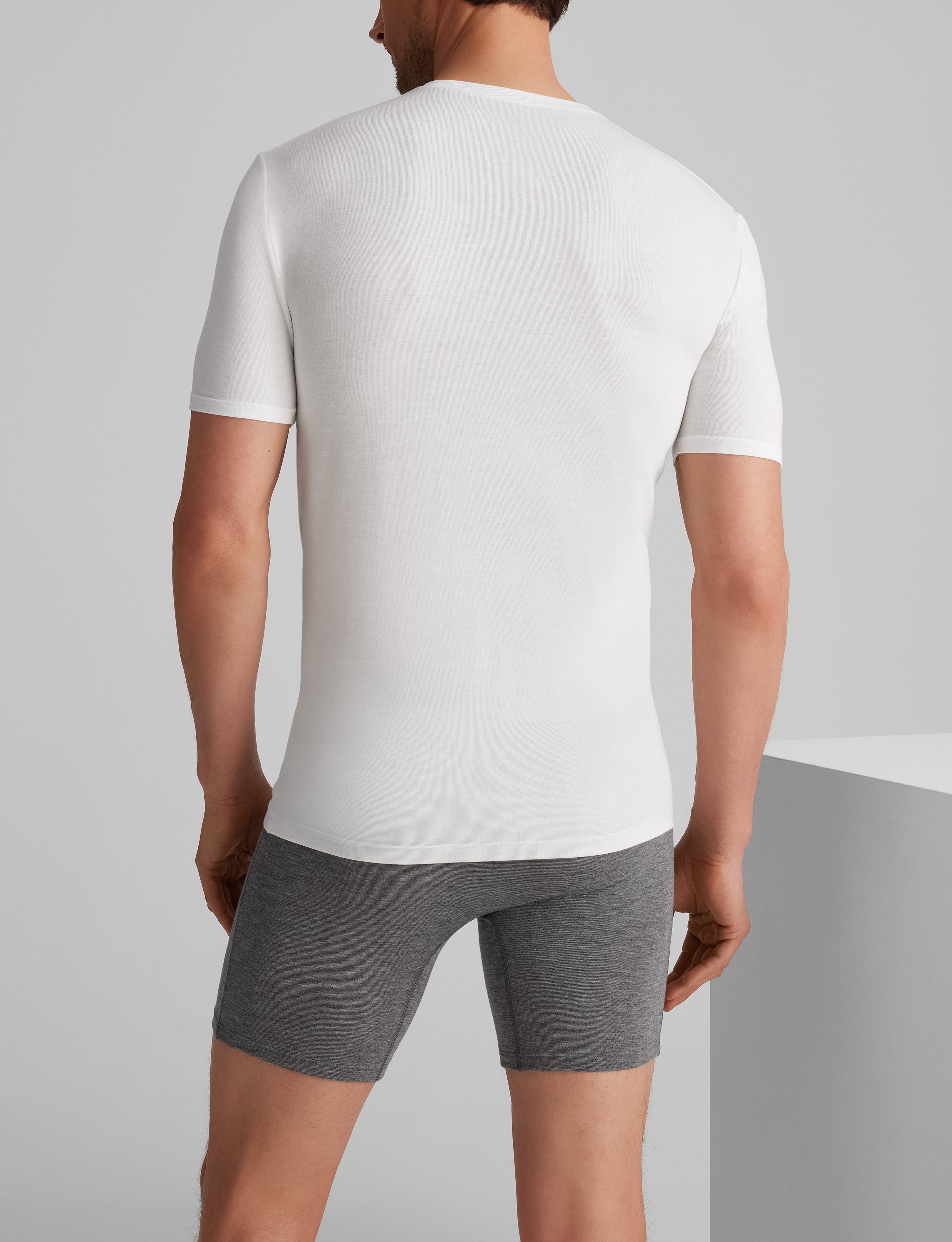 Second Skin High V-Neck Stay-Tucked Undershirt (3-Pack) - Image 8