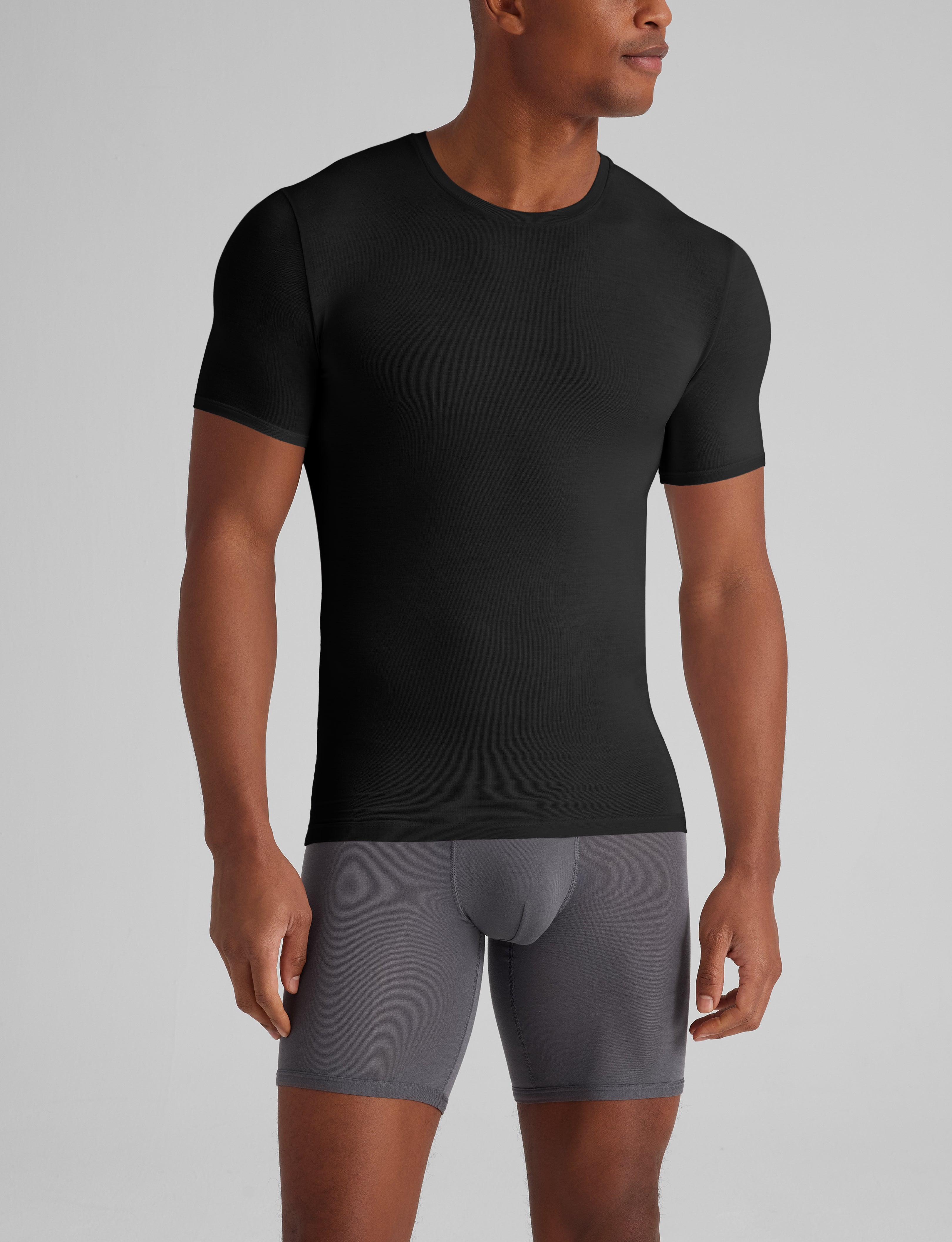 Second Skin Crew Neck Stay-Tucked Undershirt (6-Pack) - Image 3