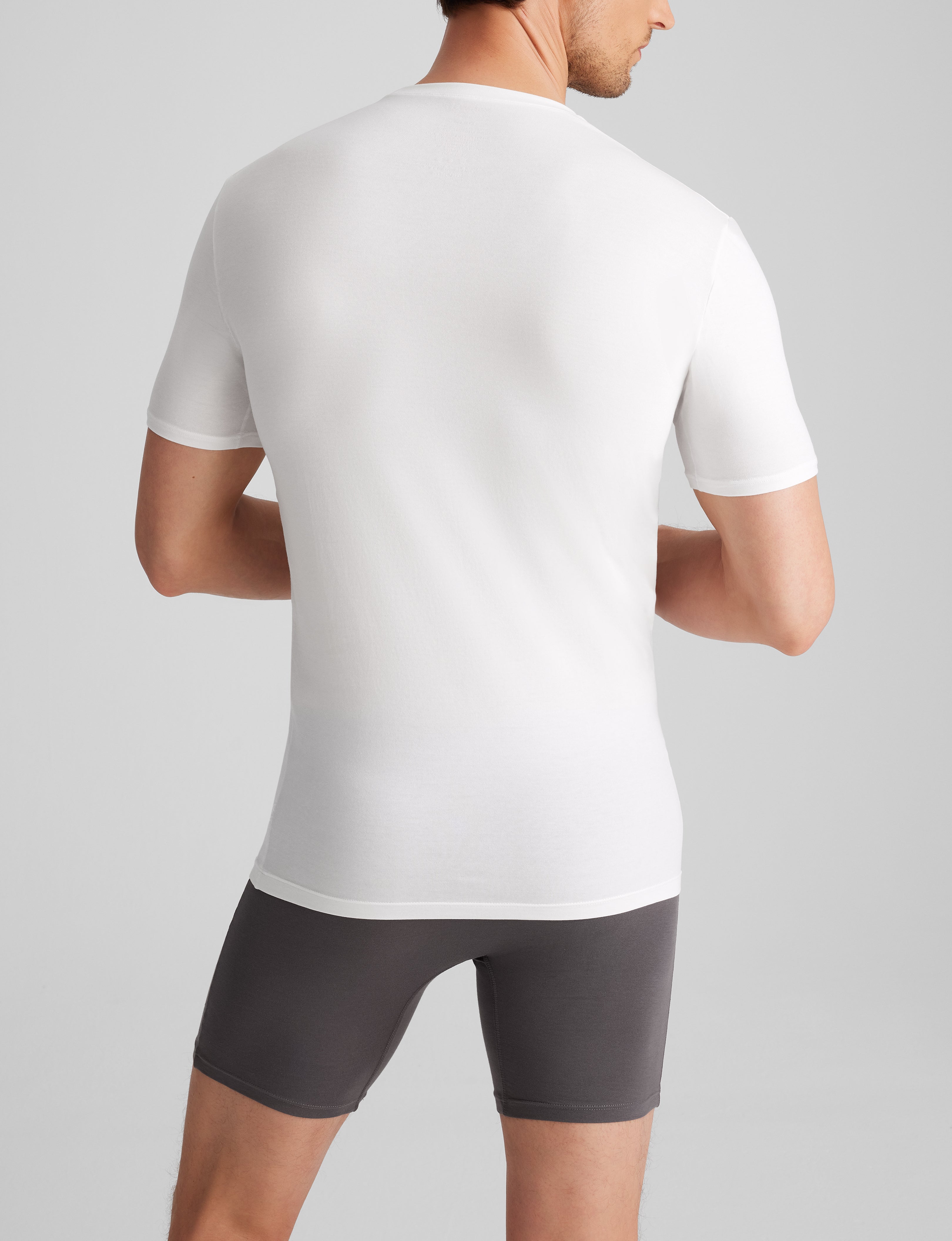 Cool Cotton Crew Neck Stay-Tucked Undershirt (3-Pack) - Image 8