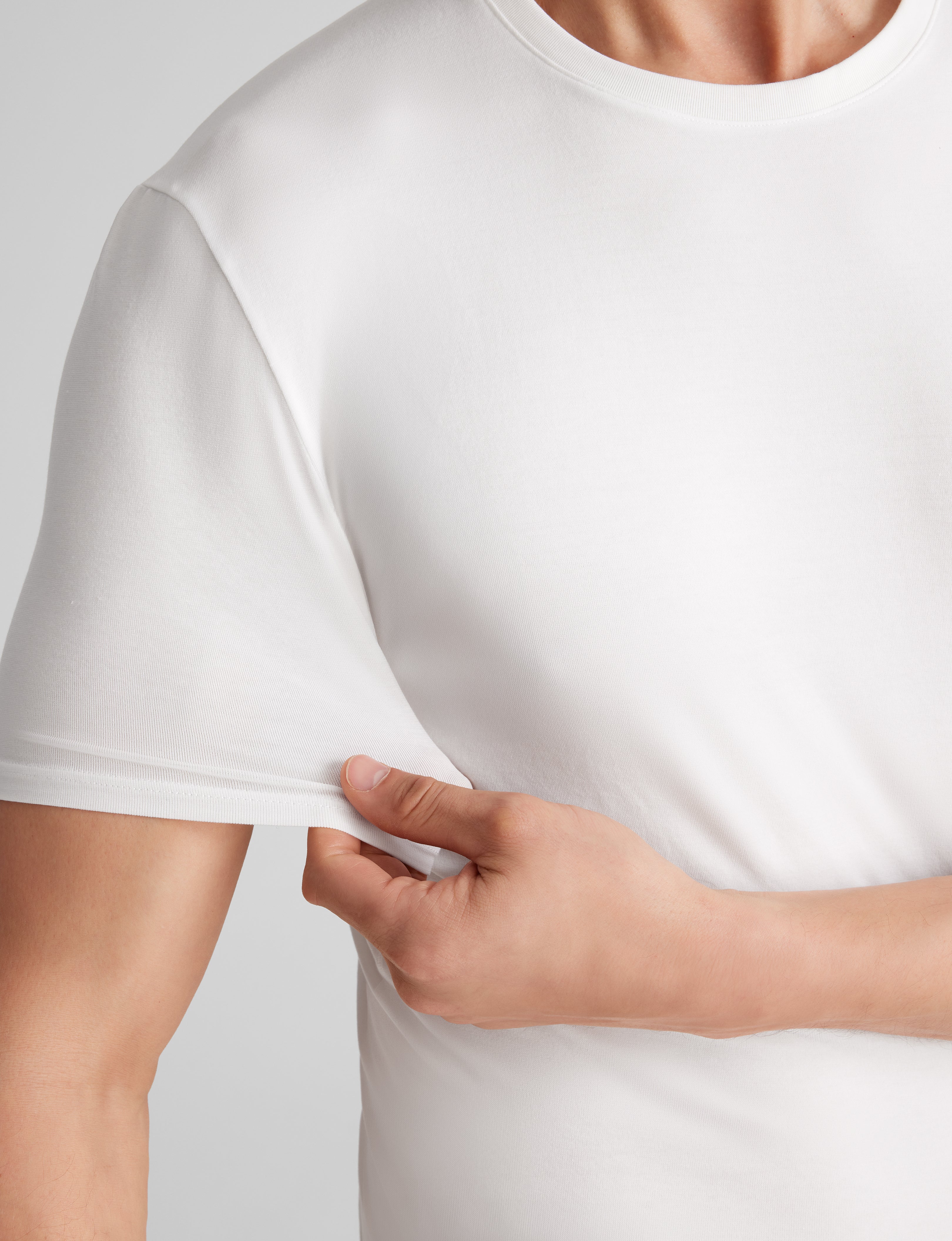 Cool Cotton Crew Neck Stay-Tucked Undershirt (3-Pack) - Image 10