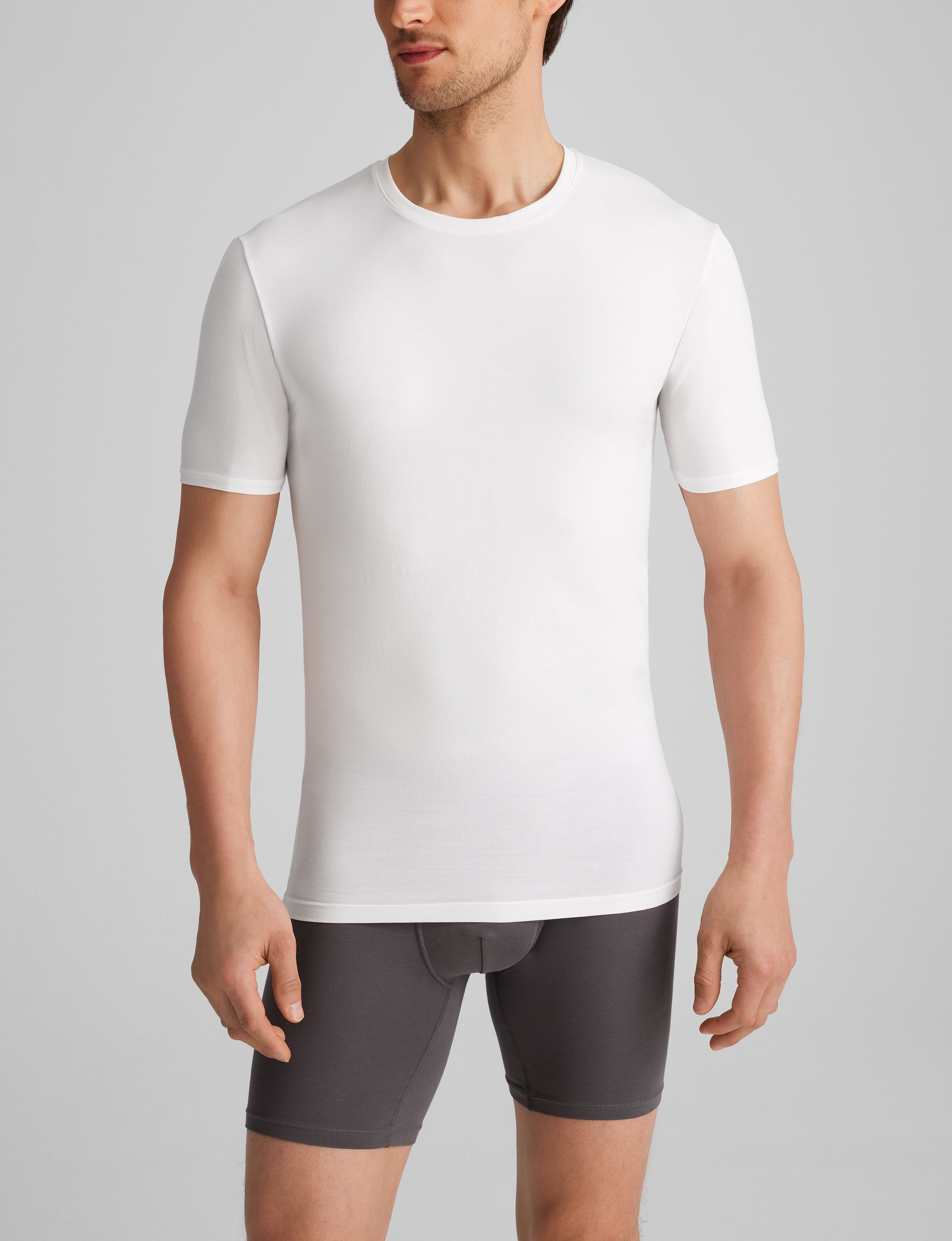 Cool Cotton Crew Neck Stay-Tucked Undershirt