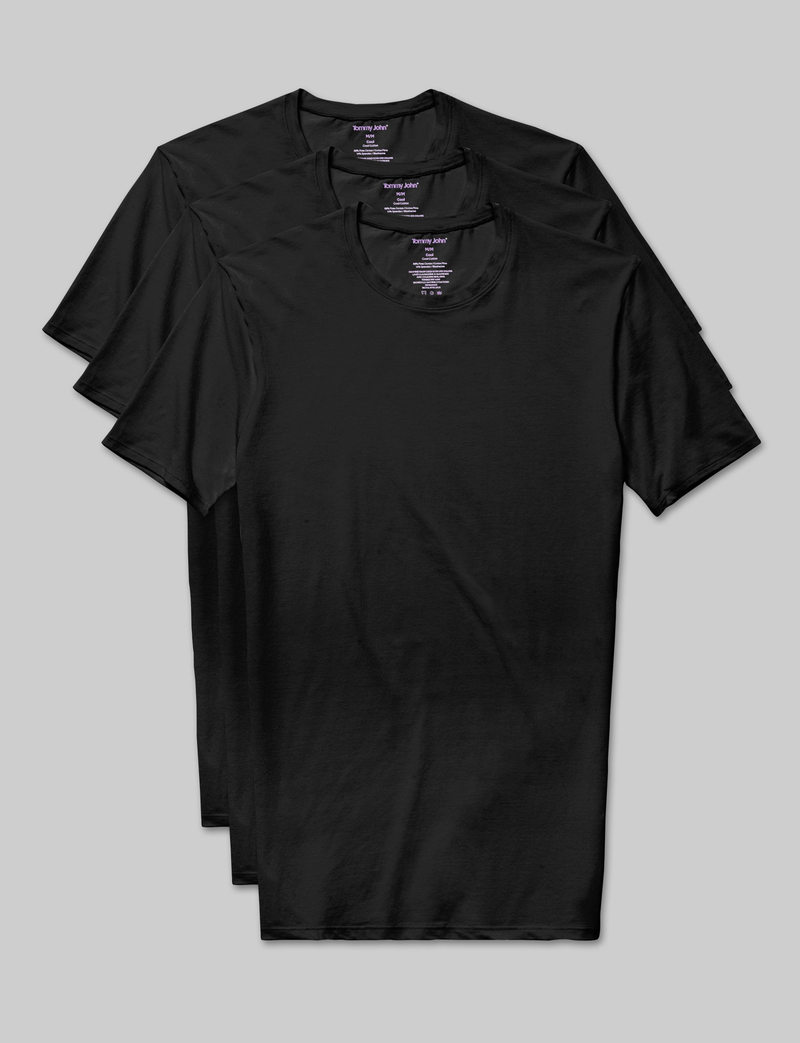 Cool Cotton Crew Neck Stay-Tucked Undershirt (3-Pack) - Image 2