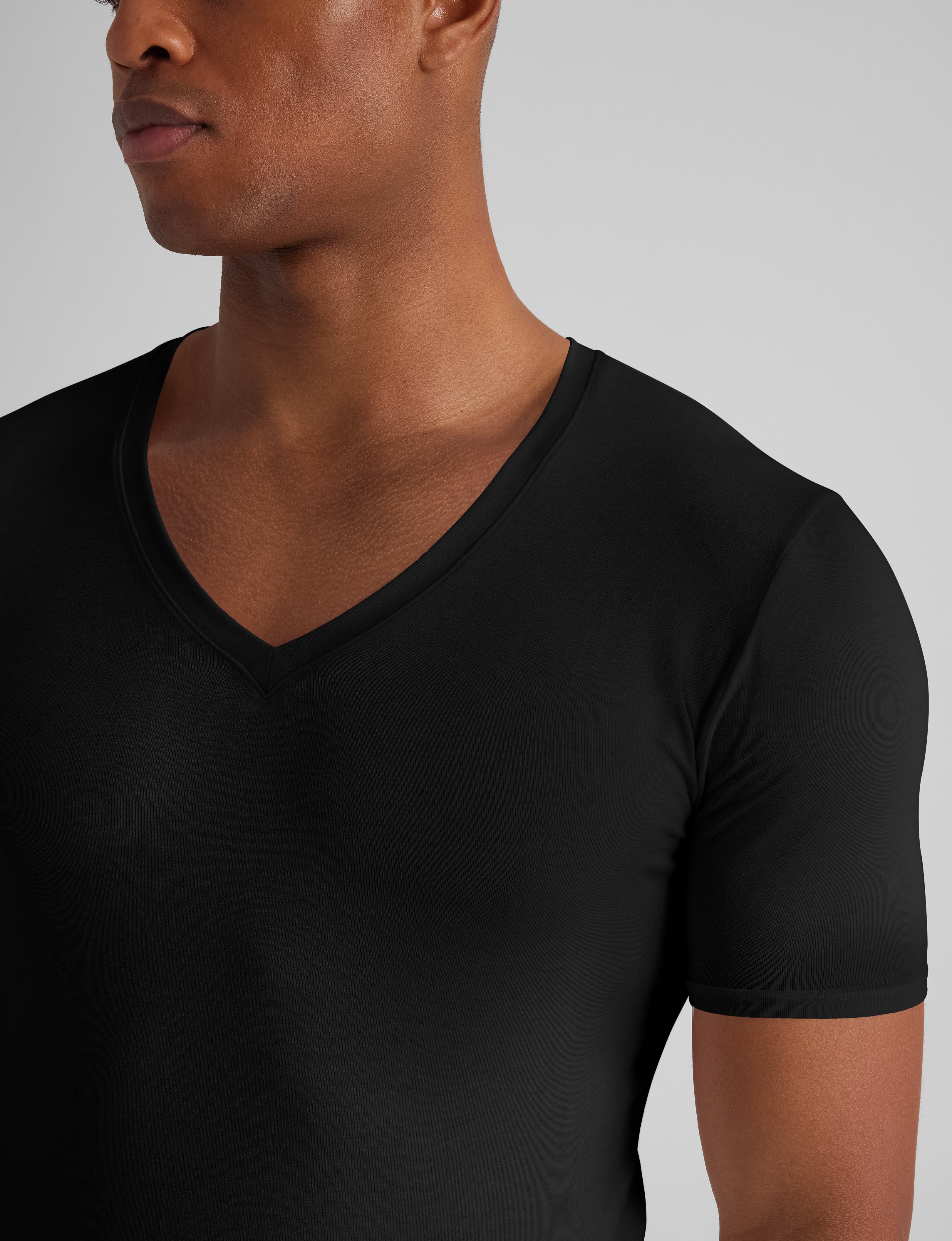 Cool Cotton Deep V-Neck Stay-Tucked Undershirt - Image 4