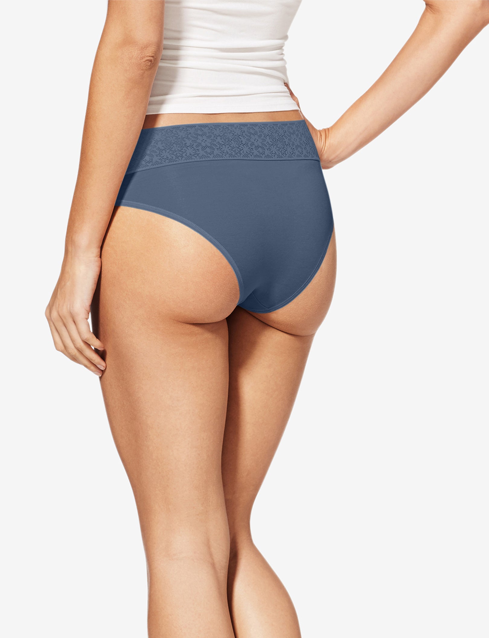Women's Cool Cotton Cheeky, Lace Waist - Image 10