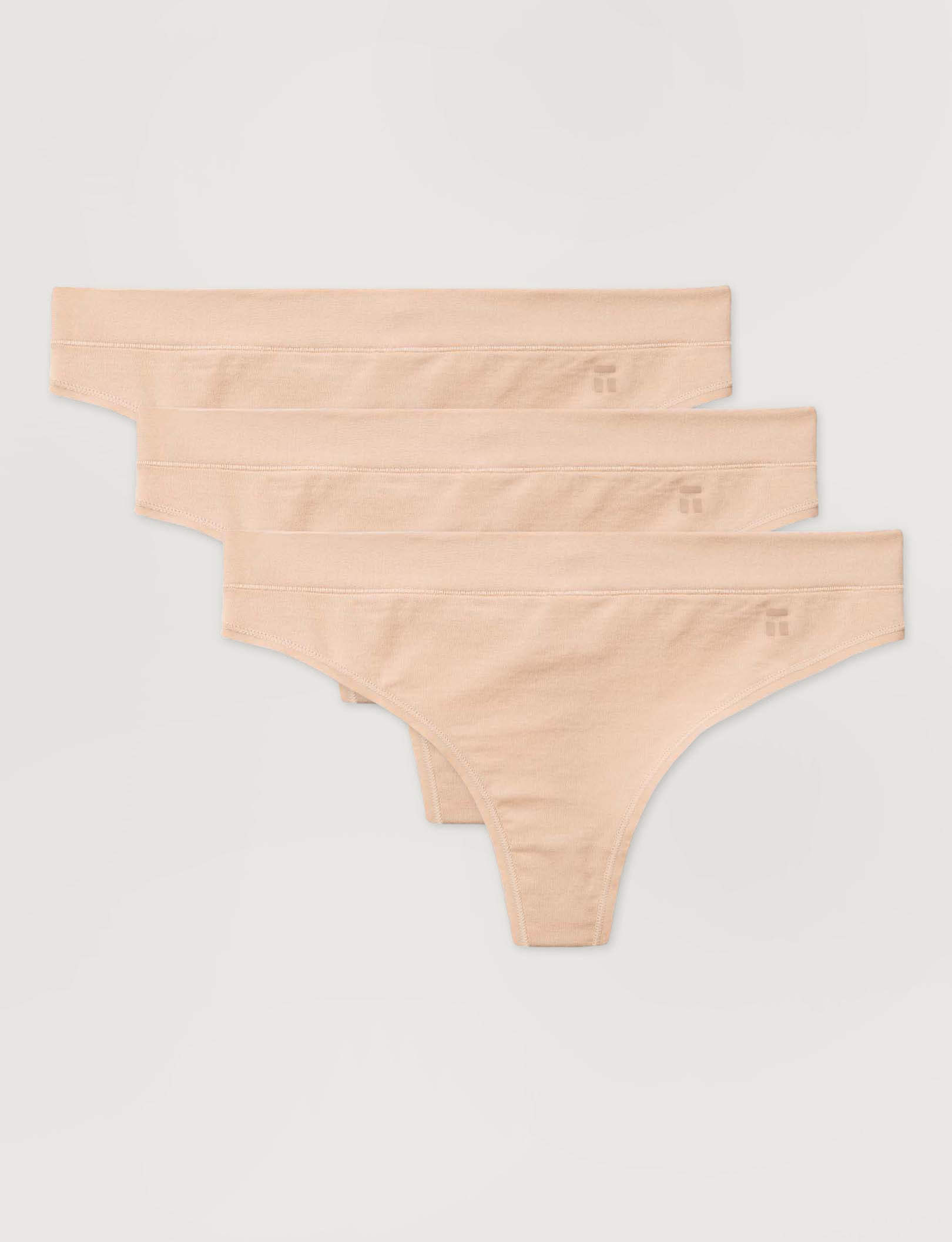 Women's Cool Cotton Thong (3-Pack) - Image 33
