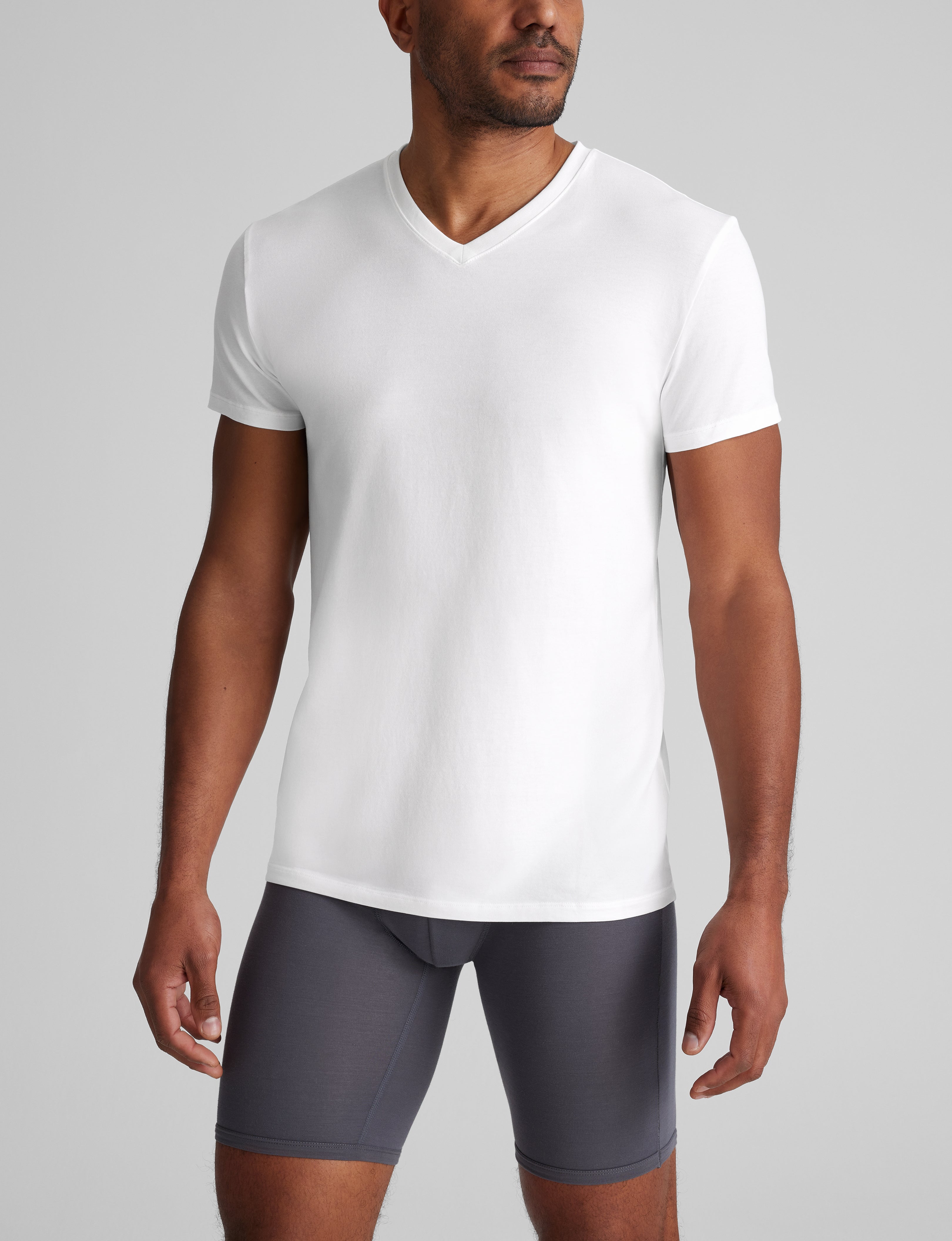 Cool Cotton High V-Neck Modern Fit Undershirt