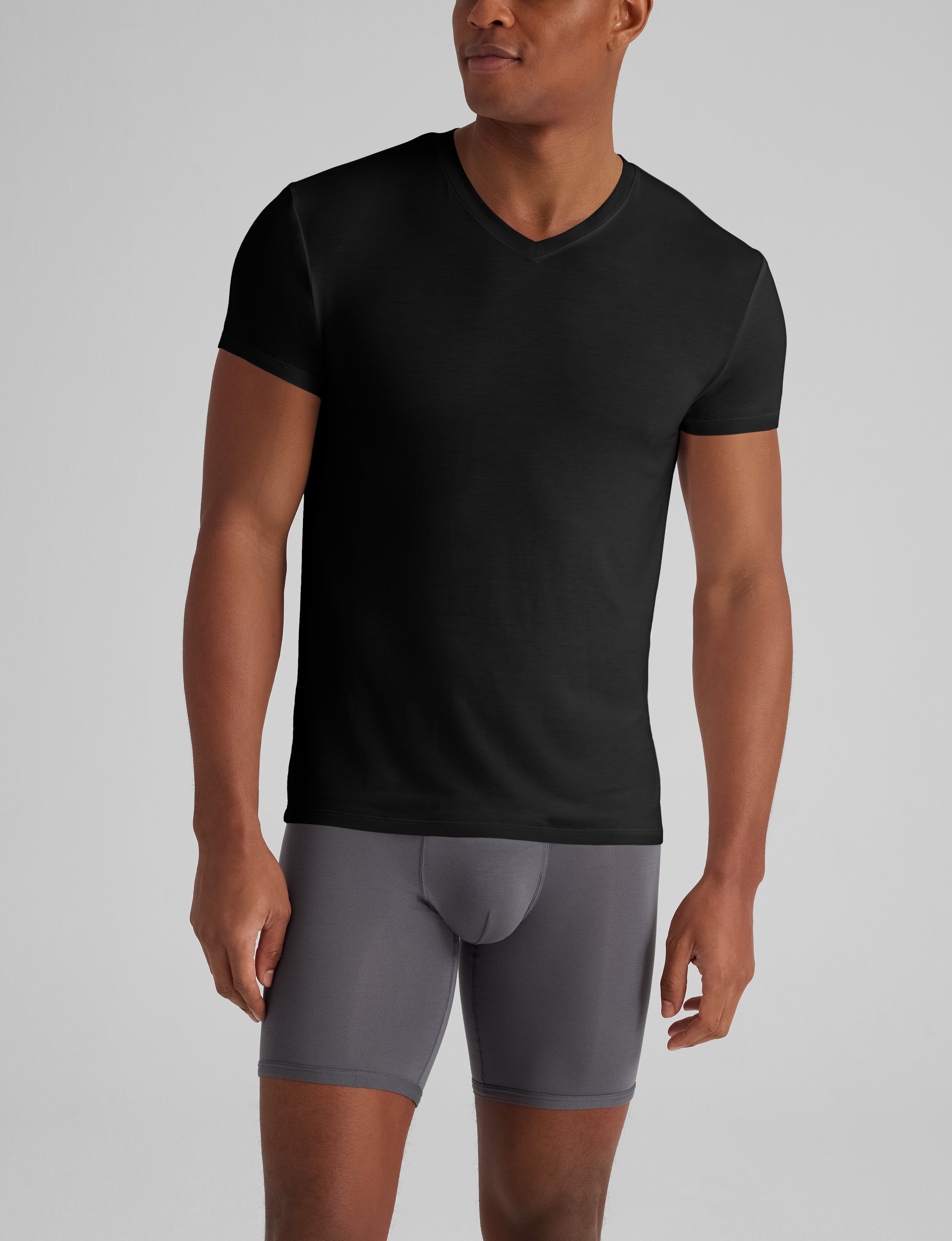 Second Skin High V-Neck Modern Fit Undershirt