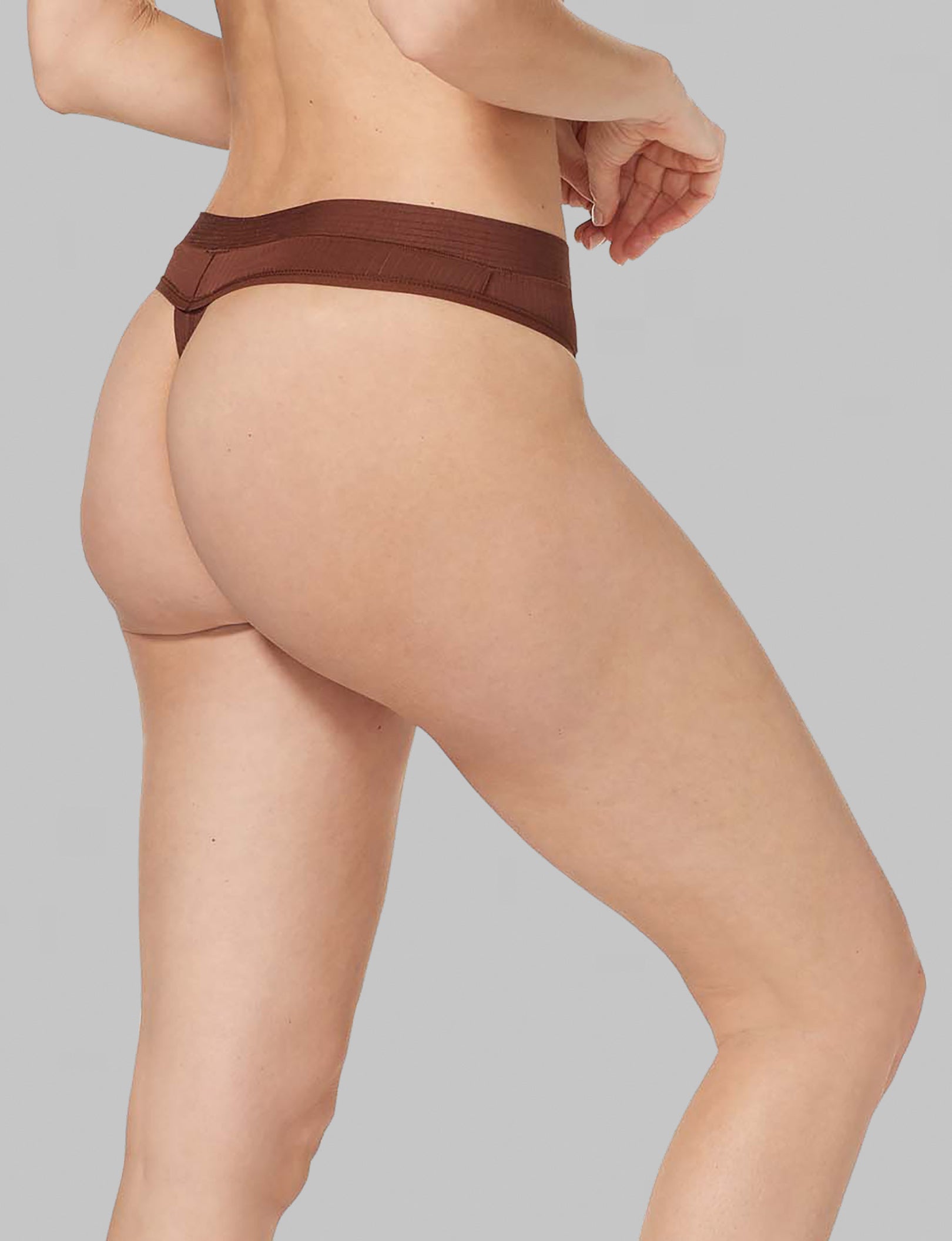 Women's Second Skin Luxe Rib Thong - Image 24