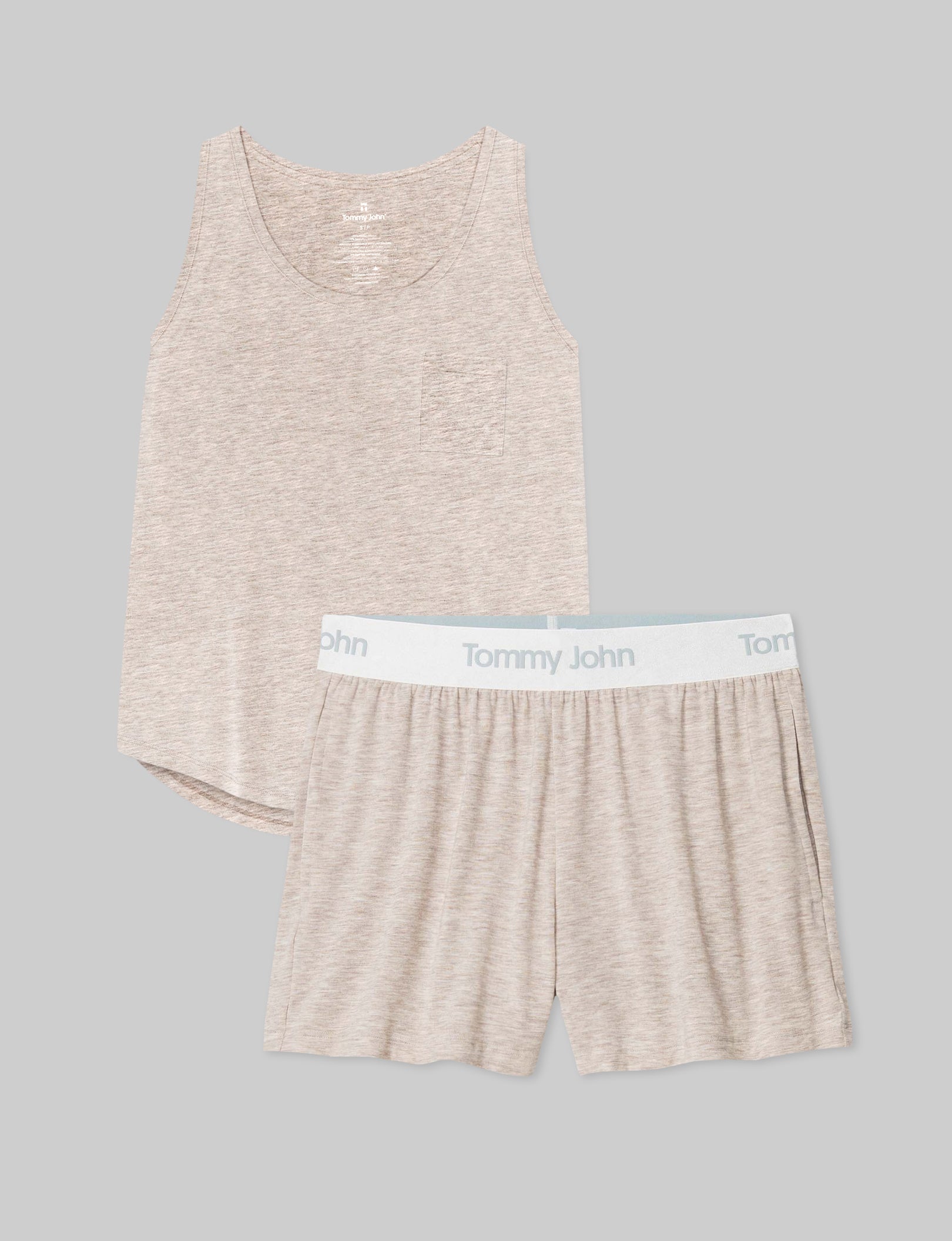Women's Second Skin Sleep Pocket Tank & Short Set - Image 6