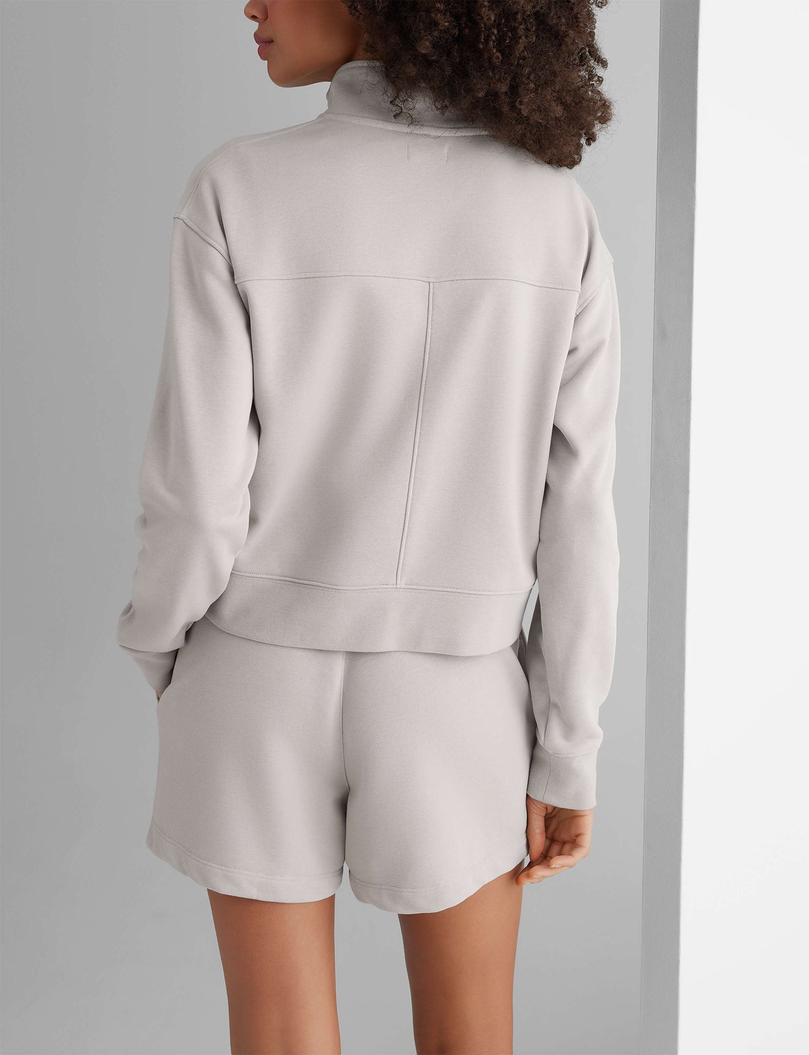 Women's French Terry Half-Zip Sweatshirt - Image 4