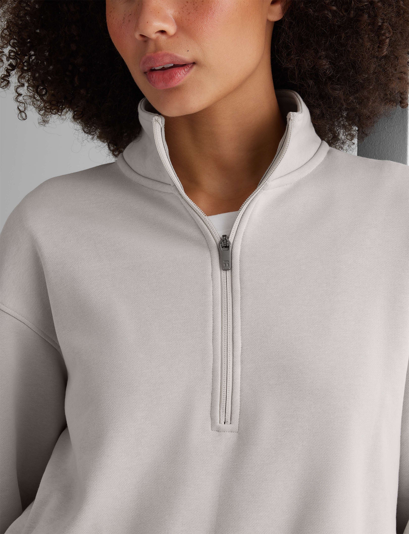 Women's French Terry Half-Zip Sweatshirt - Image 5