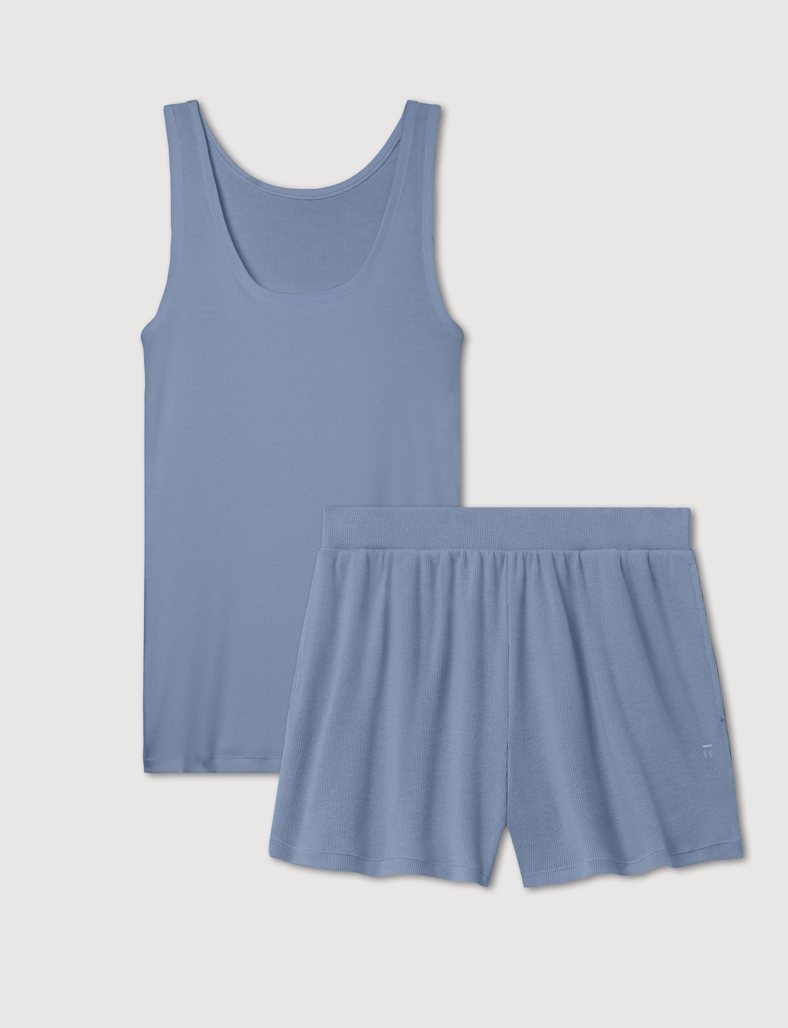 Women's Micro Rib Tank & Short Set