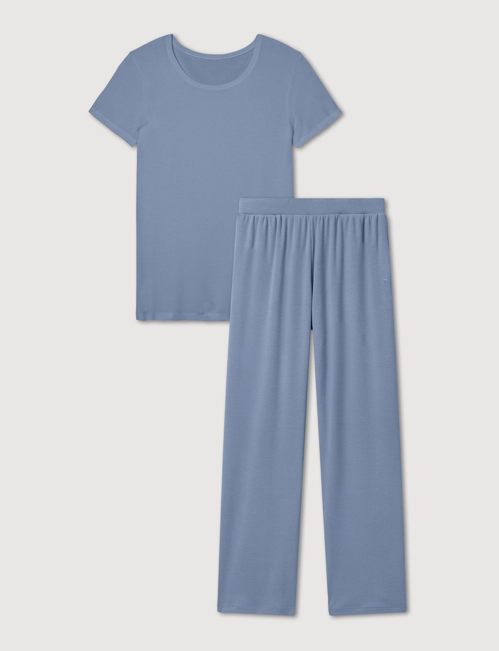 Women's Micro Rib Tee & Pant Set