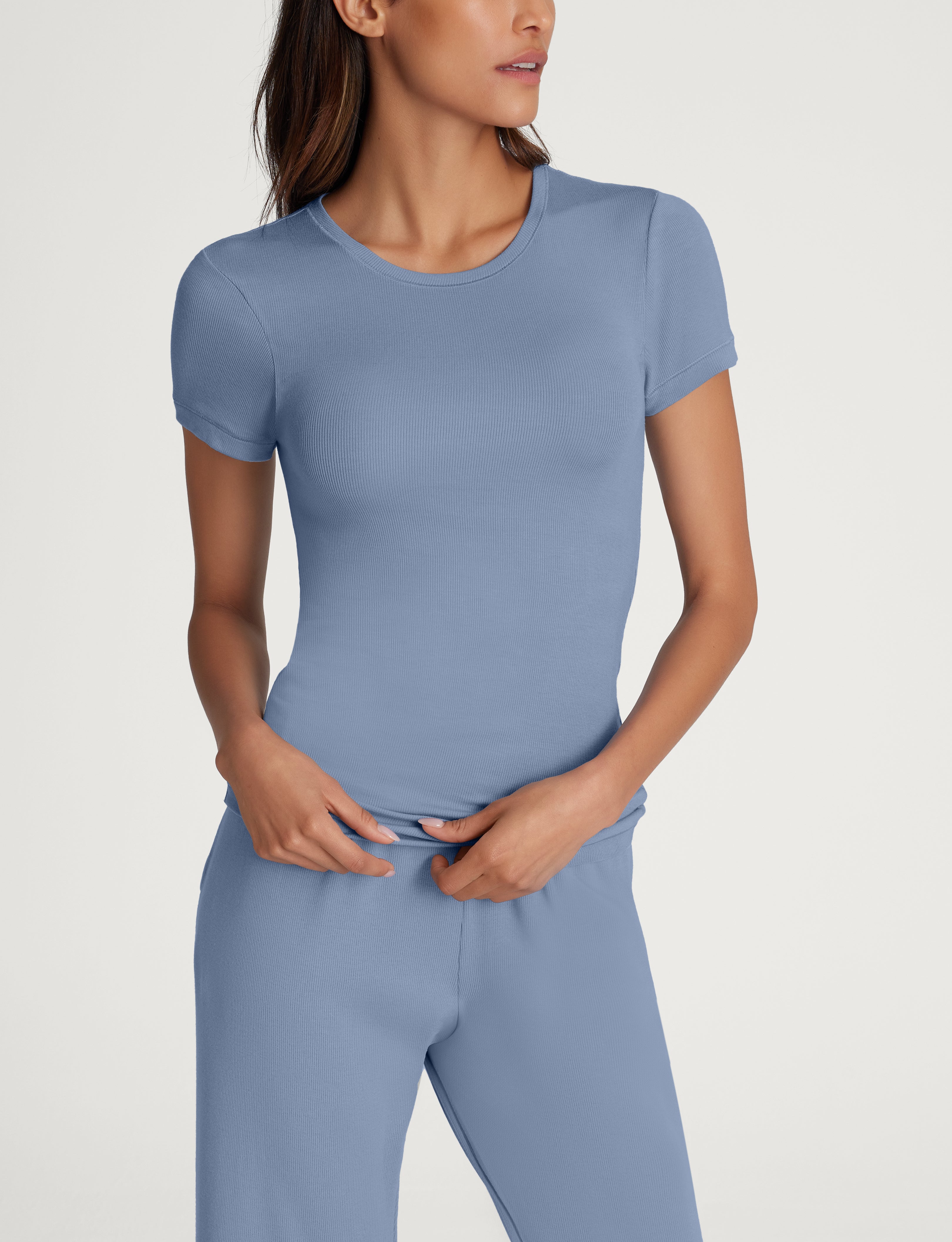 Women's Micro Rib Cap Sleeve Tee