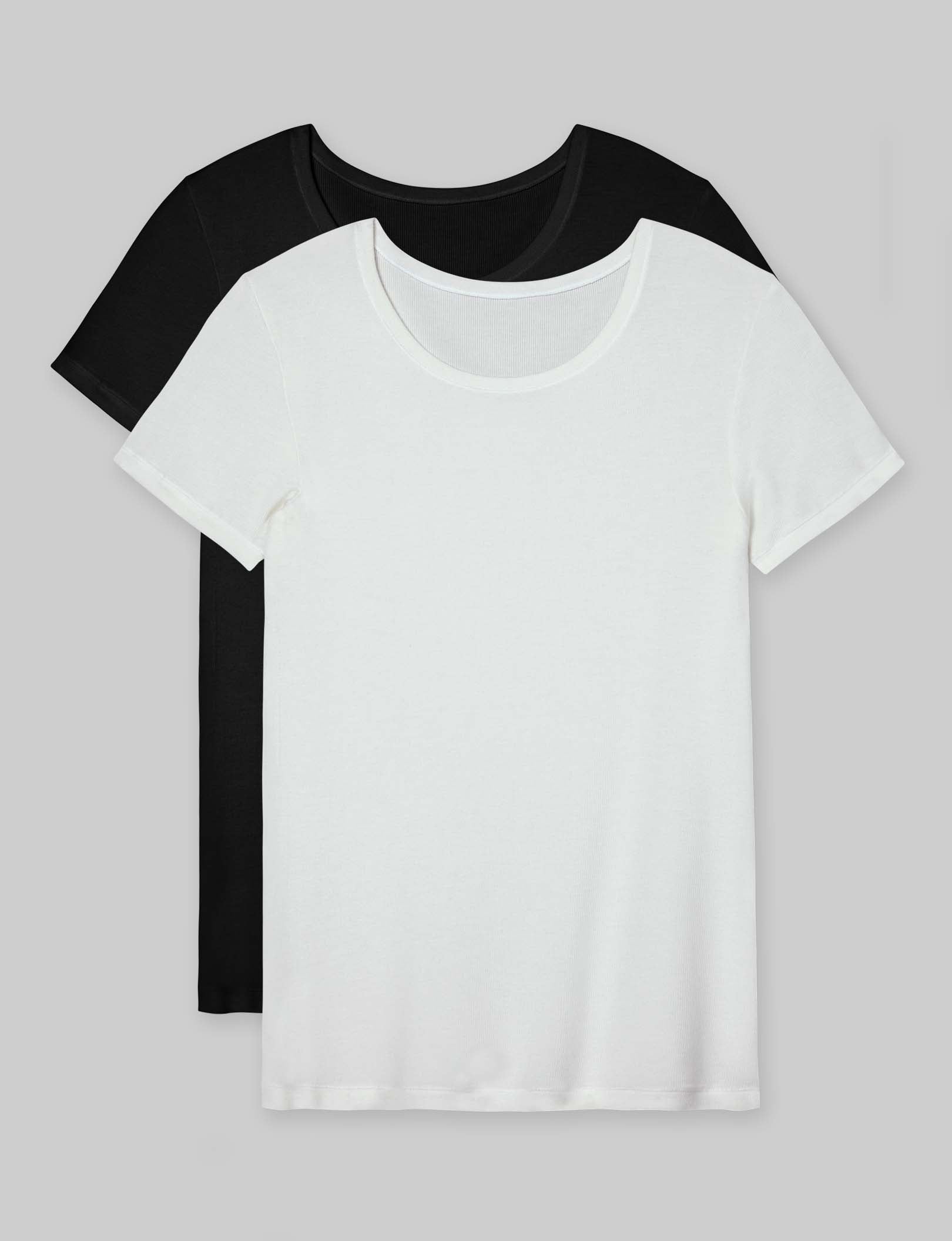 Women's Micro Rib Cap Sleeve Tee (2-Pack)