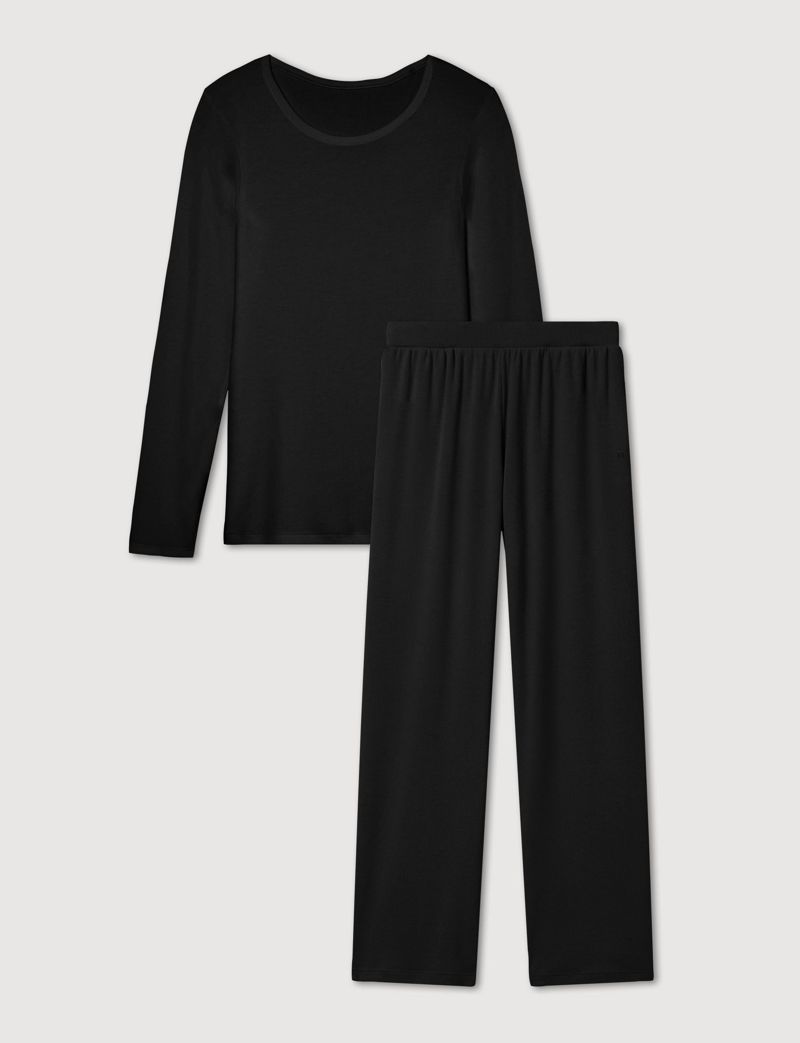 Women's Micro Rib Long Sleeve & Pant Set