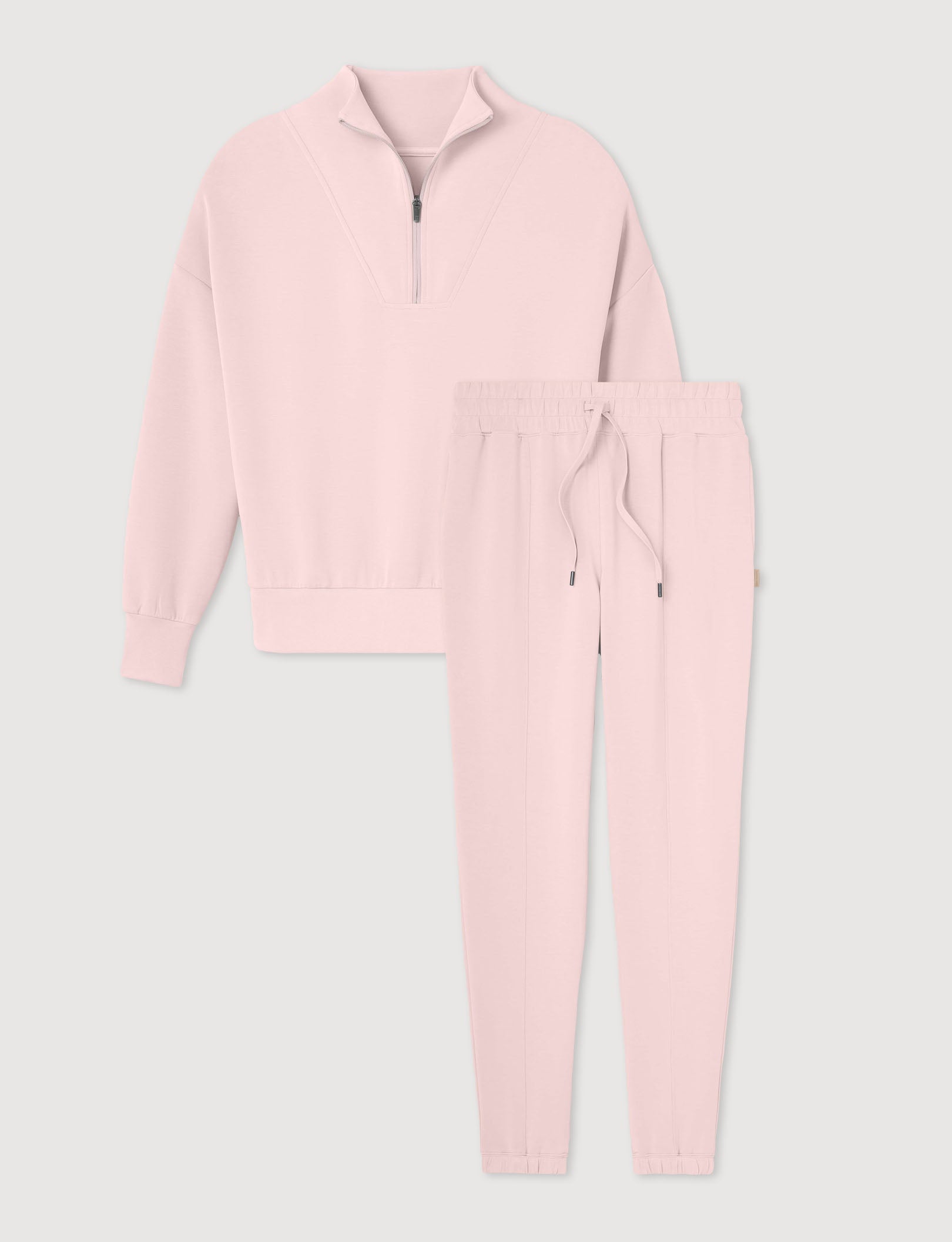 Women's Luxe Traveler Knit Quarter Zip & Jogger Set