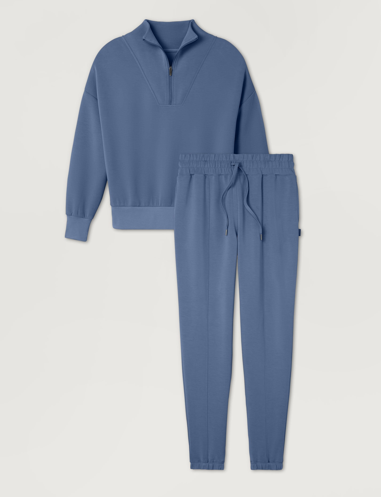 Women's Luxe Traveler Knit Quarter Zip & Jogger Set - Image 25