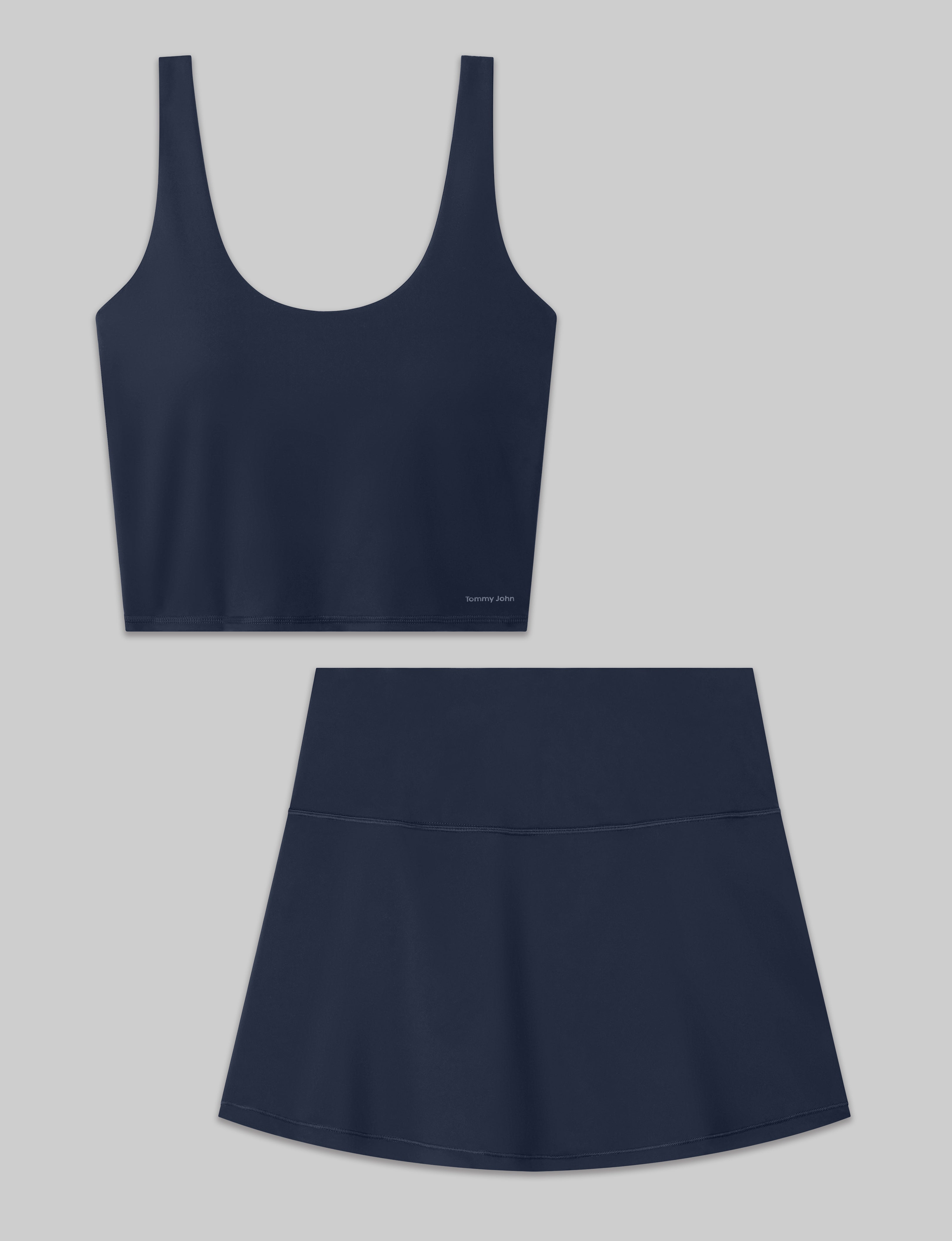 Women's Crop Tank & Tennis Skirt Set