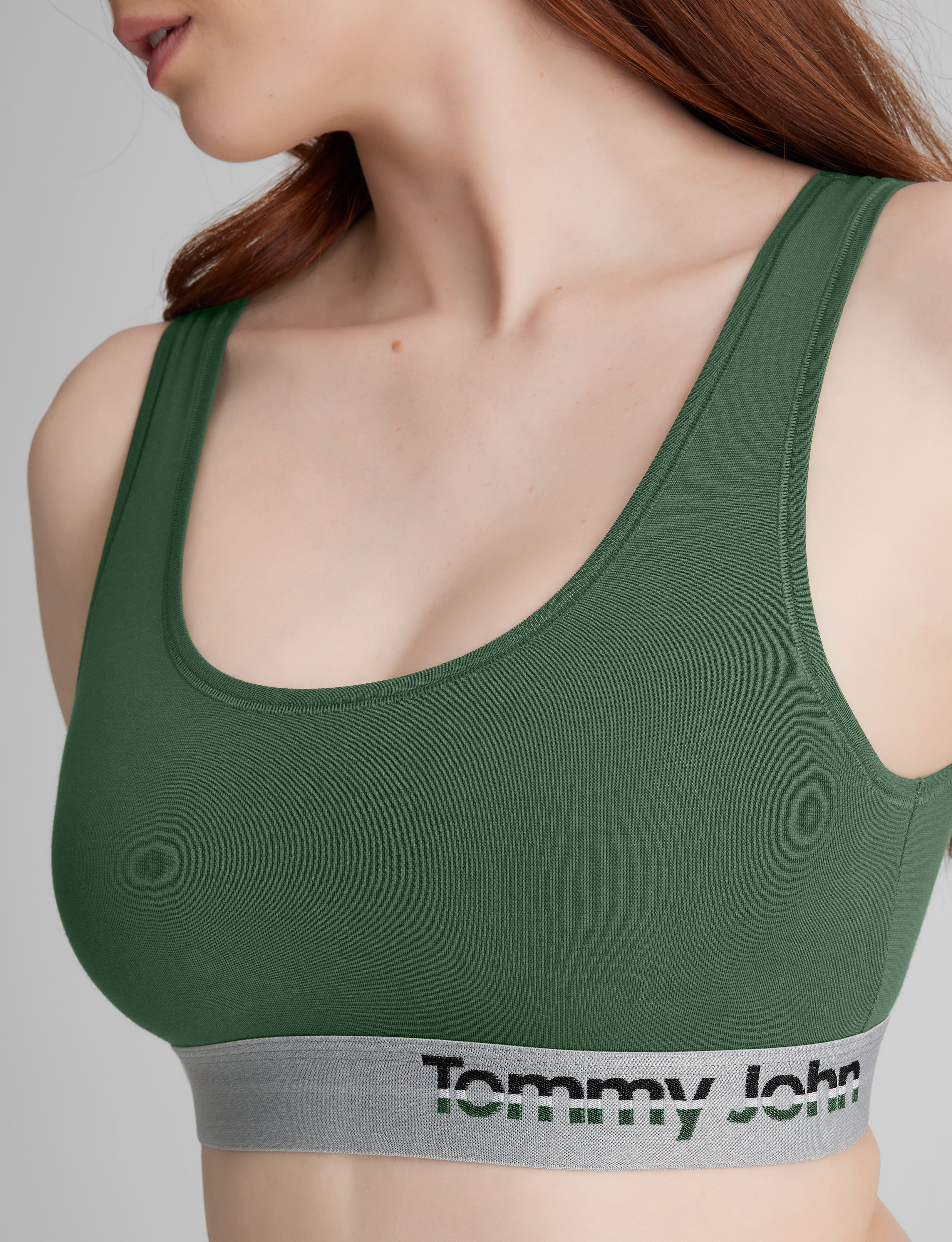 Cool Cotton Scoop Bralette - Image 2