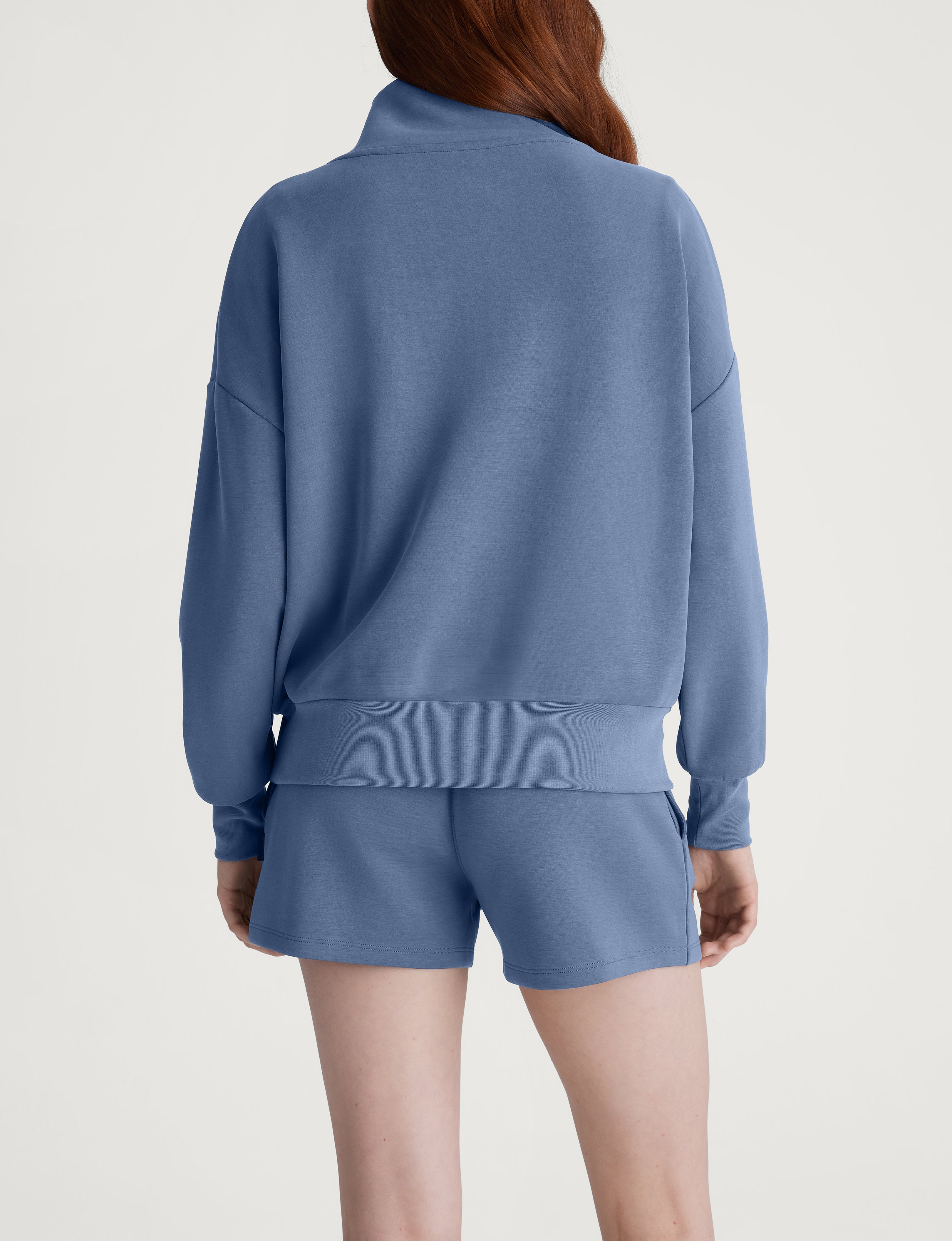 Women's Luxe Traveler Knit Quarter Zip & Short Set - Image 25