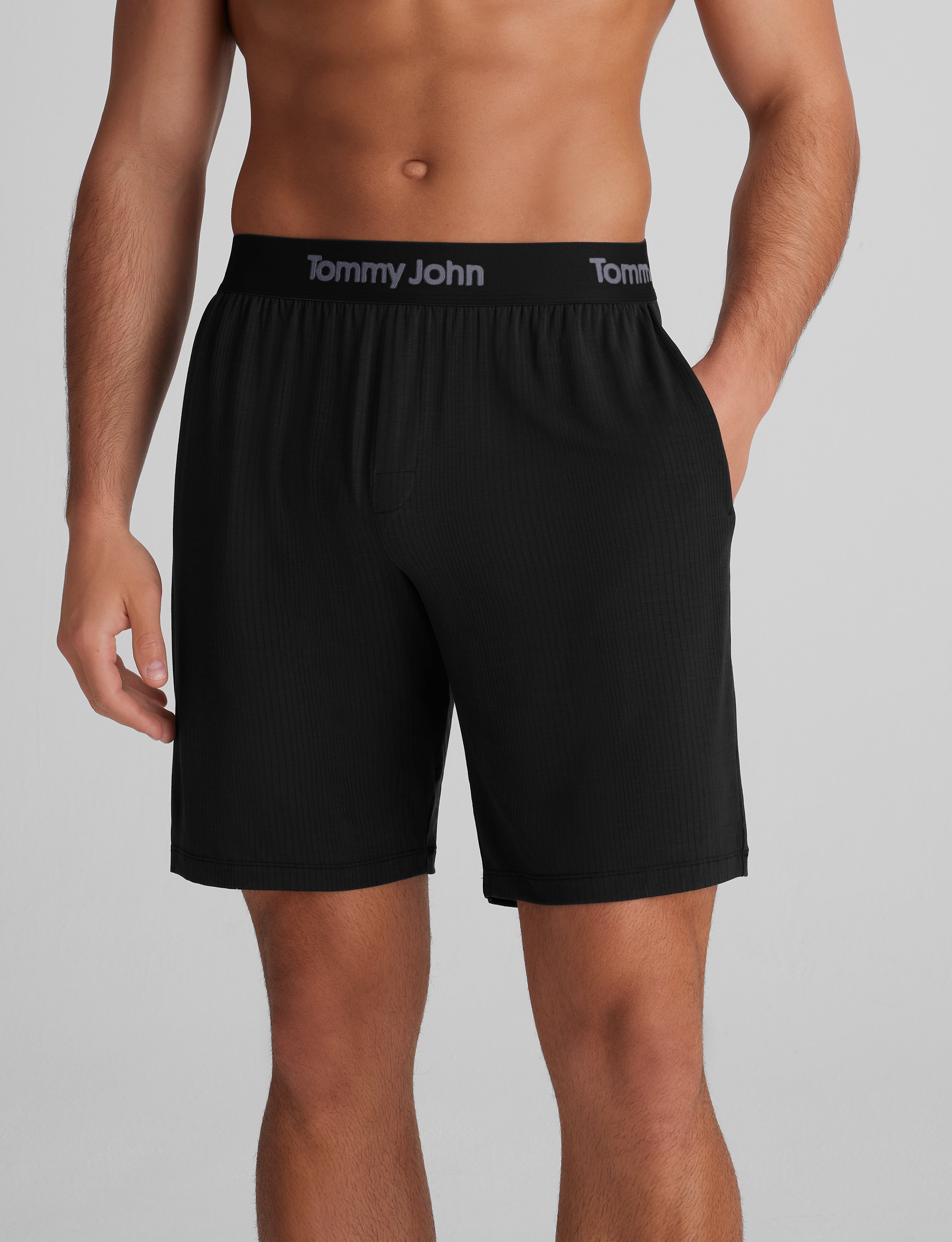 Second Skin Luxe Rib Sleep Tee & Short Set - Image 6