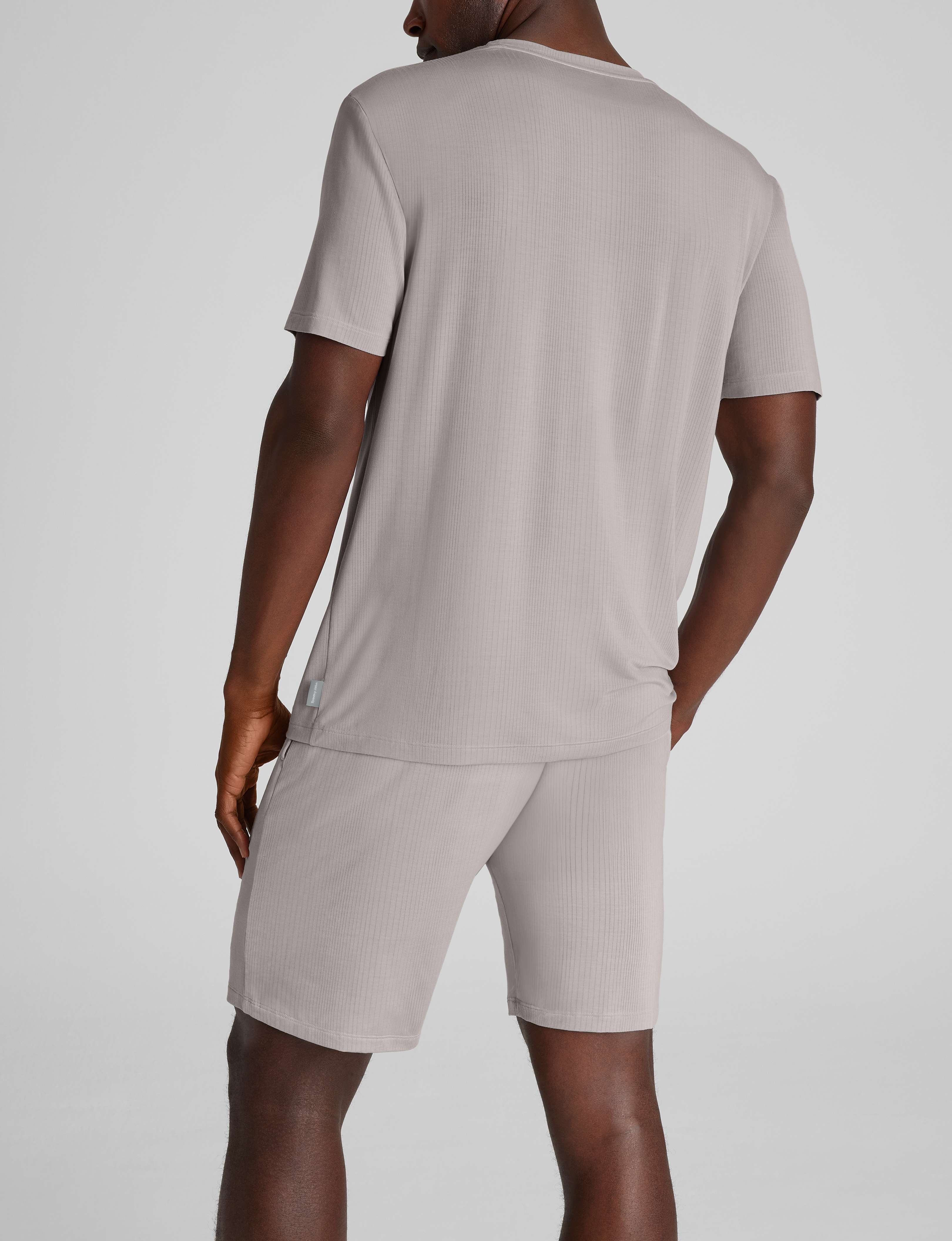Second Skin Luxe Rib Sleep Tee & Short Set - Image 13