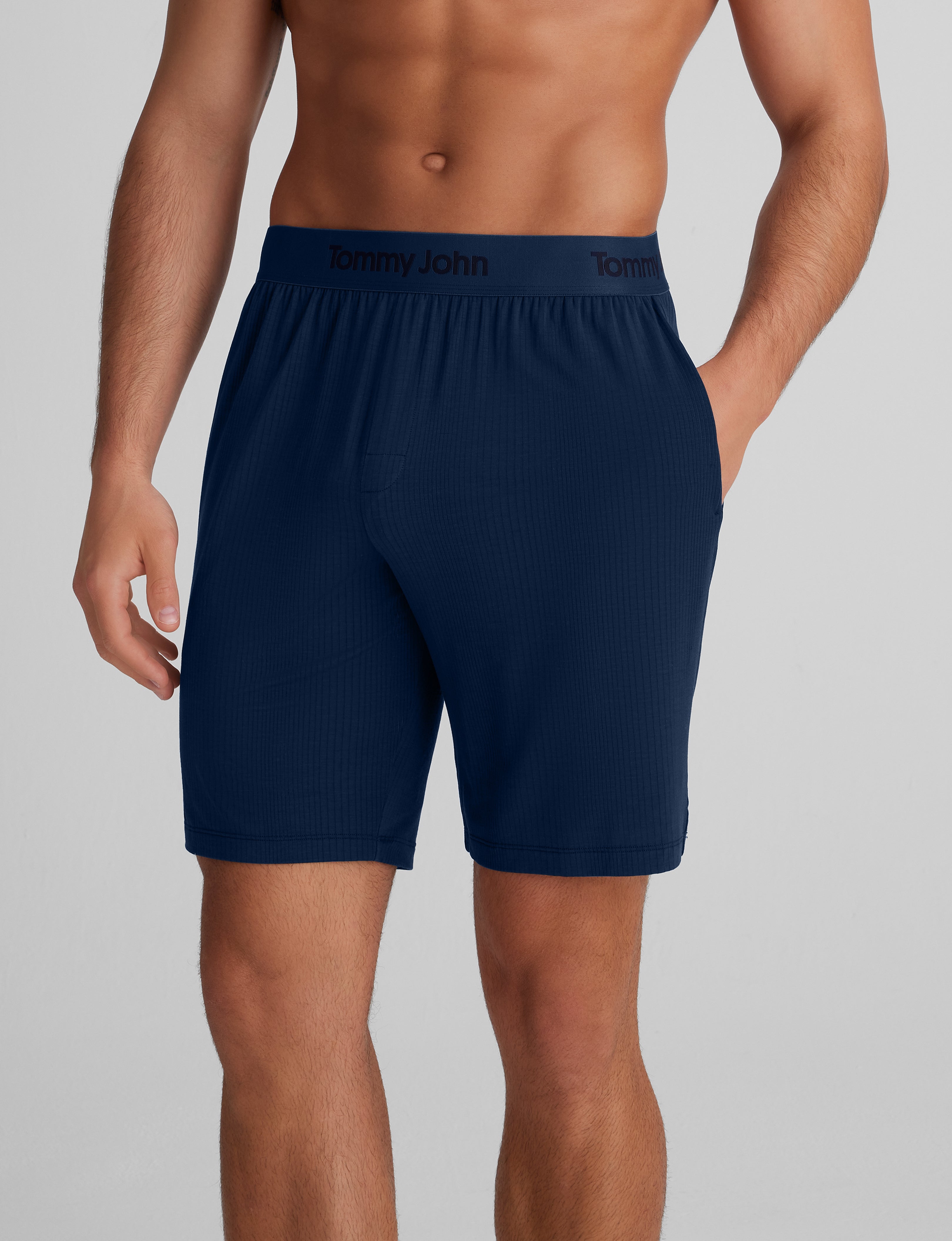 Second Skin Luxe Rib Sleep Tee & Short Set - Image 10