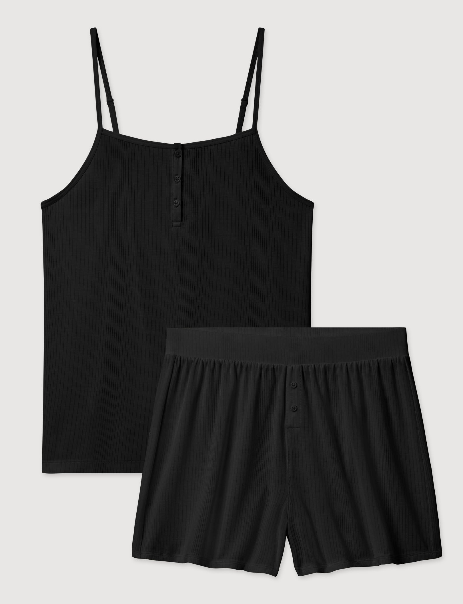 Women's Second Skin Luxe Rib Cami & Short Set