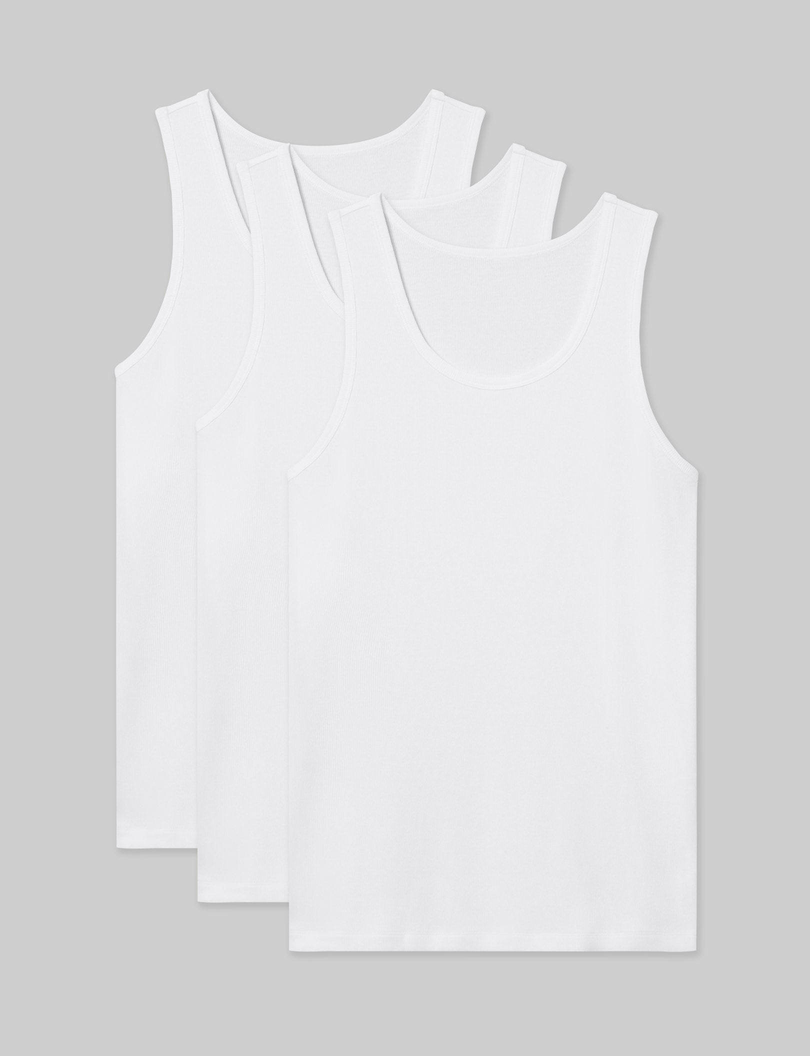 Cool Cotton Rib Tank (3-Pack)