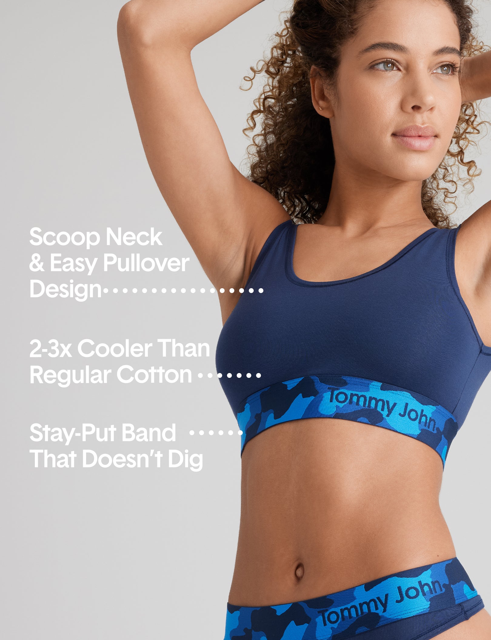 Cool Cotton Scoop Bralette - Image 25