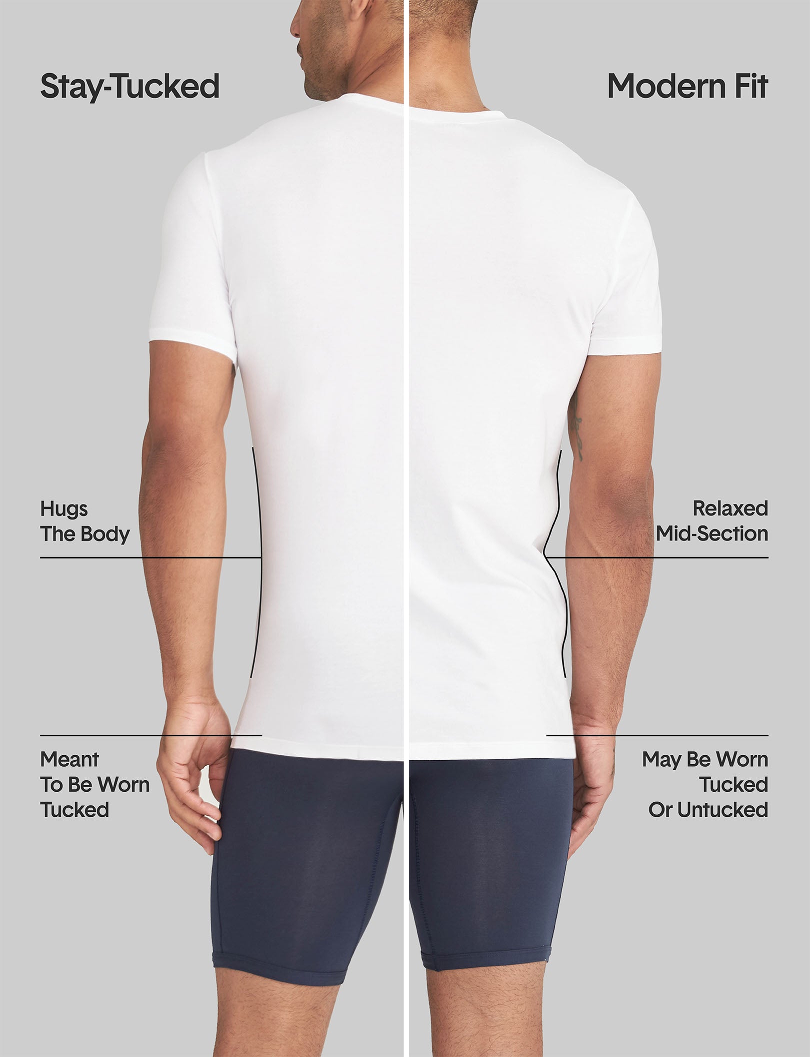Second Skin High V-Neck Modern Fit Undershirt - Image 10