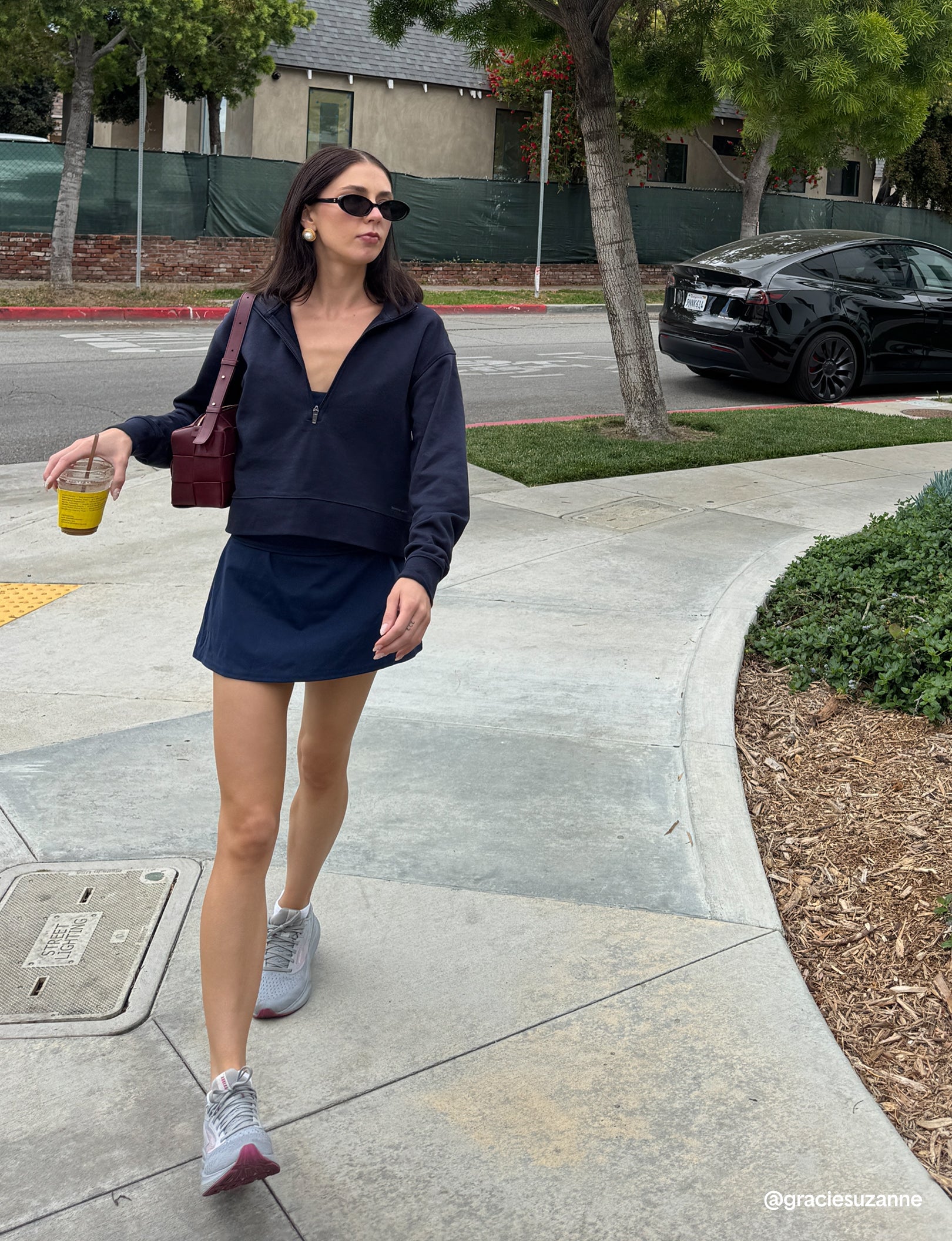 Women's French Terry Half-Zip Sweatshirt - Image 11